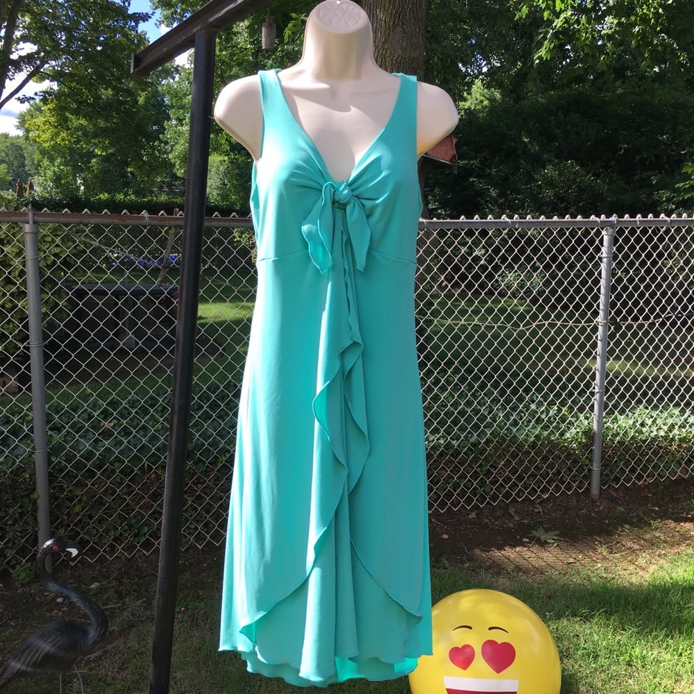 Motherhood Maternity Dress Turquoise Sz S